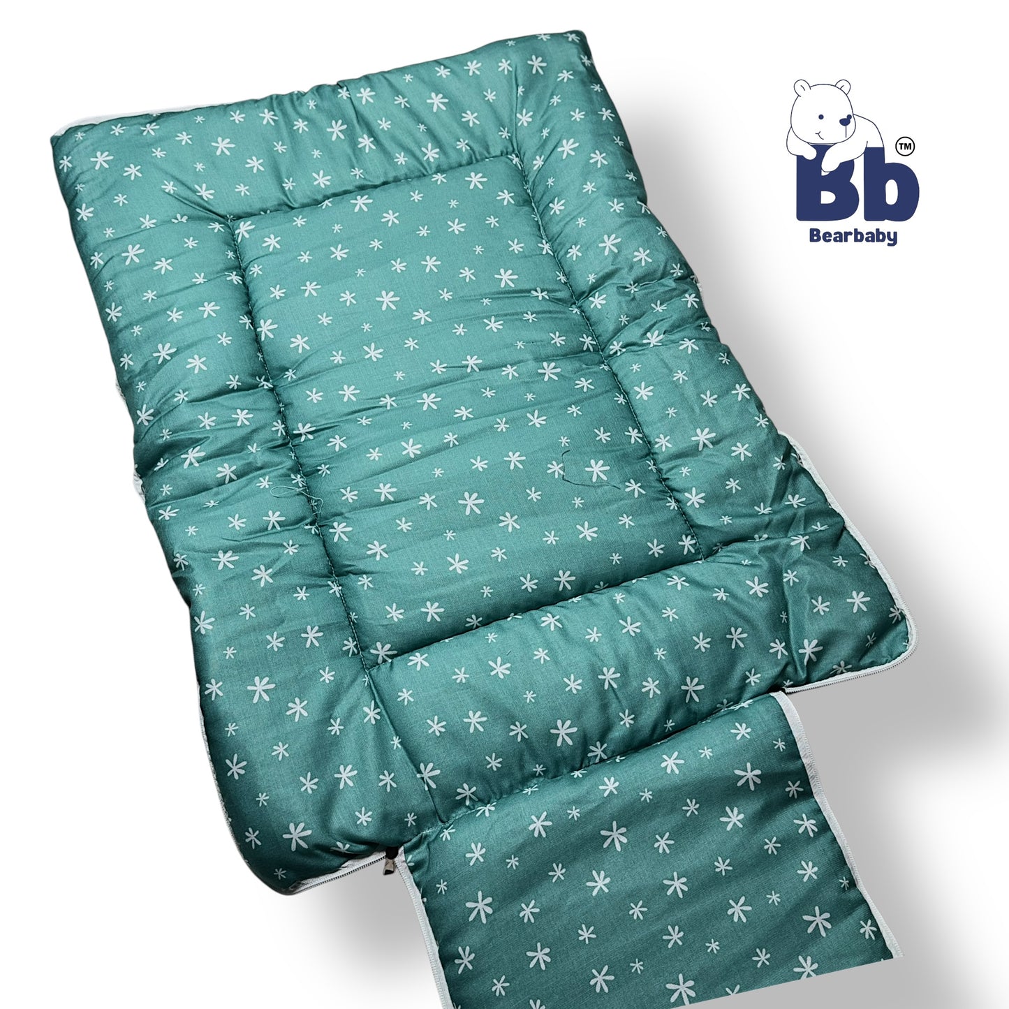 3in 1 Baby Bed Sleeping Bag & Carry Nest Infant Portable Bassinet for Baby Carrying-Elephant Print