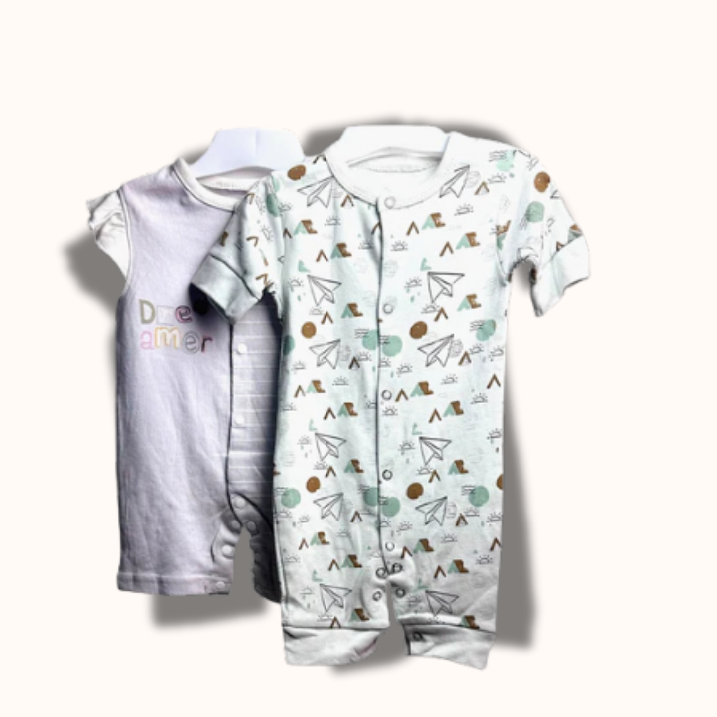 Baby Cotton Jumpsuit-UniSex 9m-12m-Combo Pack of 2-Assorted Prints 6