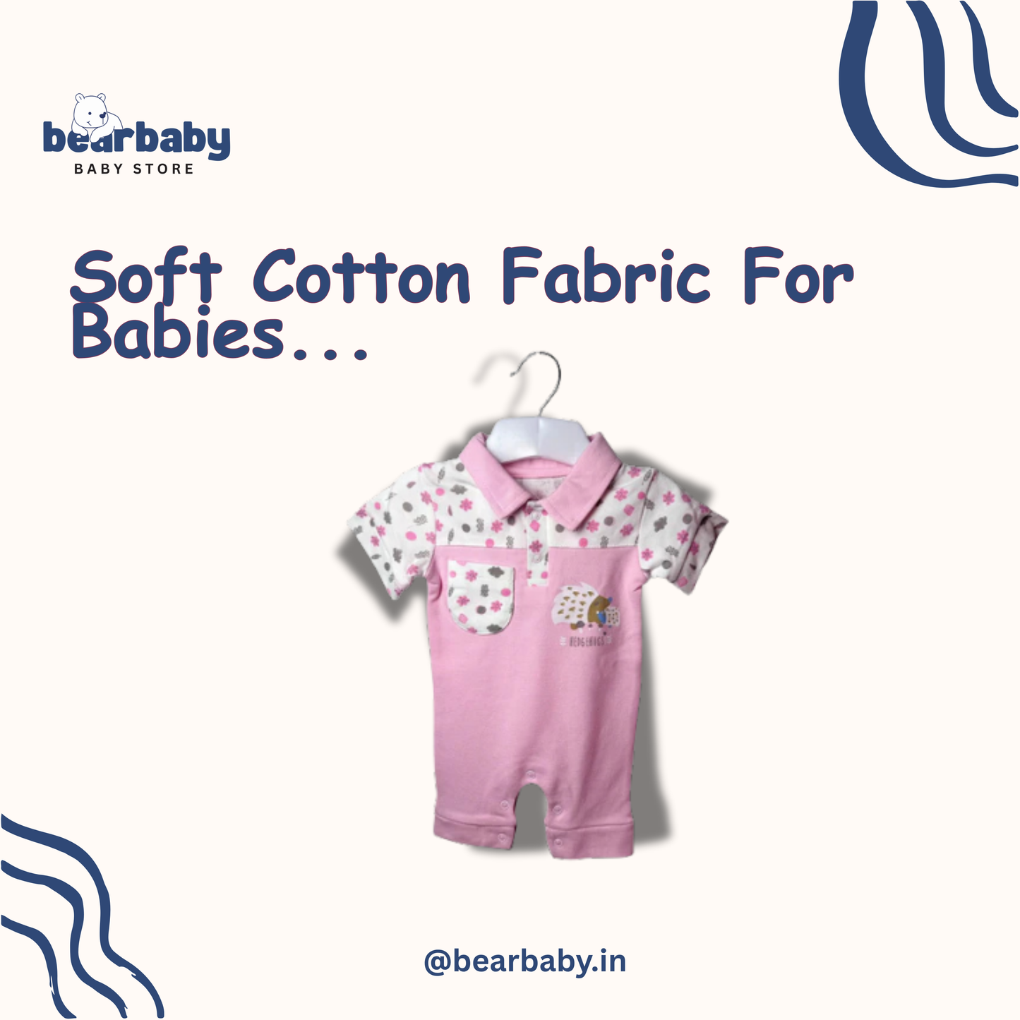 Baby Cotton Jumpsuit-UniSex 3m-6m-Combo Pack of 2-Assorted Prints 5