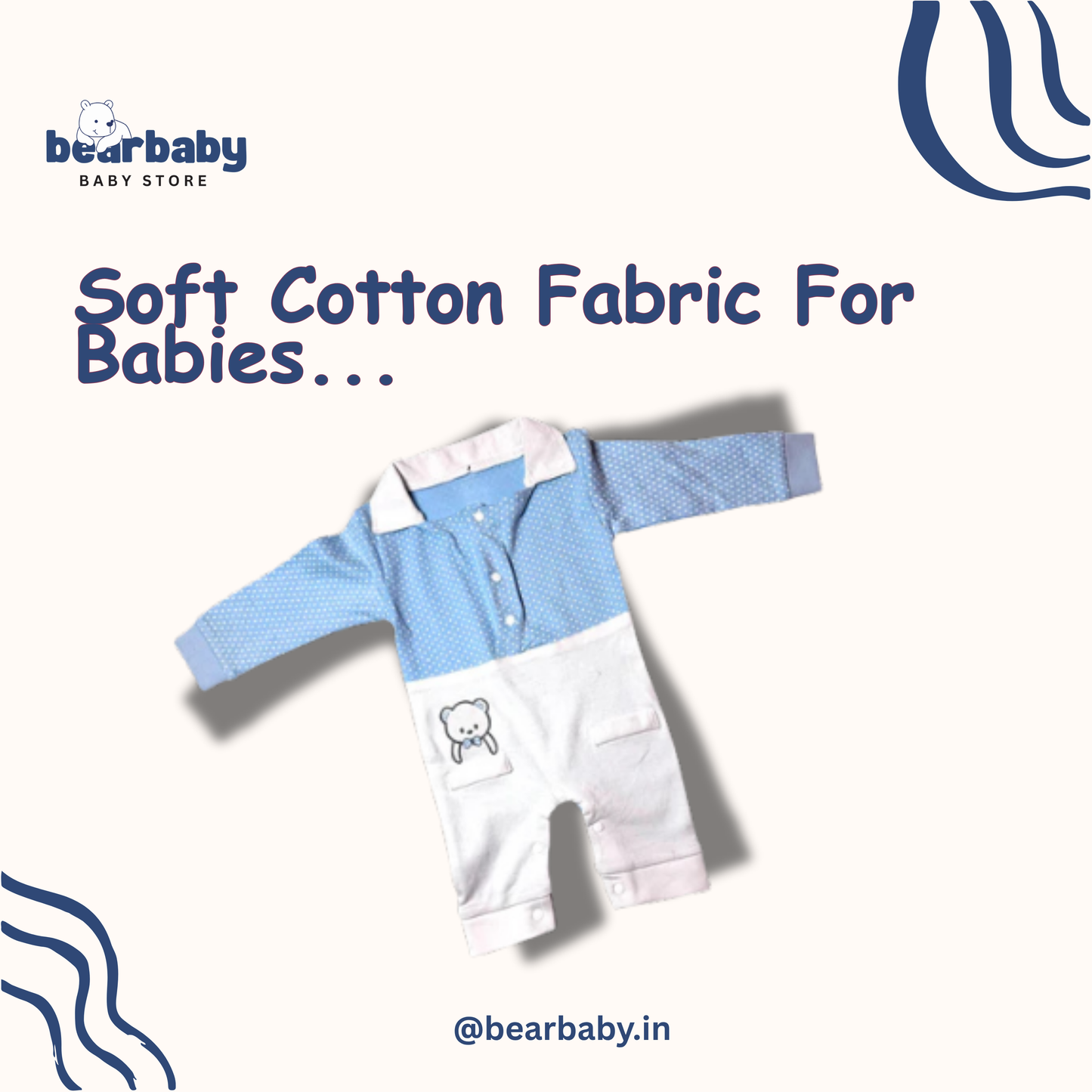 Baby Cotton Jumpsuit-UniSex 6m-9m-Combo Pack of 3-Assorted Prints 1