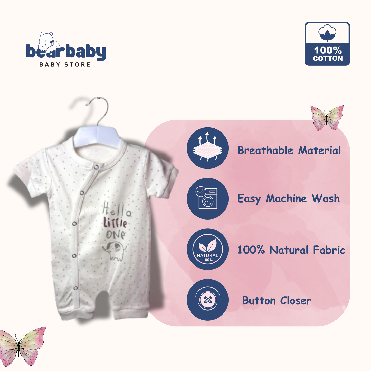 Baby Cotton Jumpsuit-UniSex 9m-12m-Combo Pack of 2-Assorted Prints 3