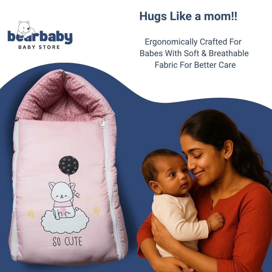 3 in 1 Baby Bed Sleeping Bag & Carry Nest Infant Portable Bassinet for Baby Carrying-So cute