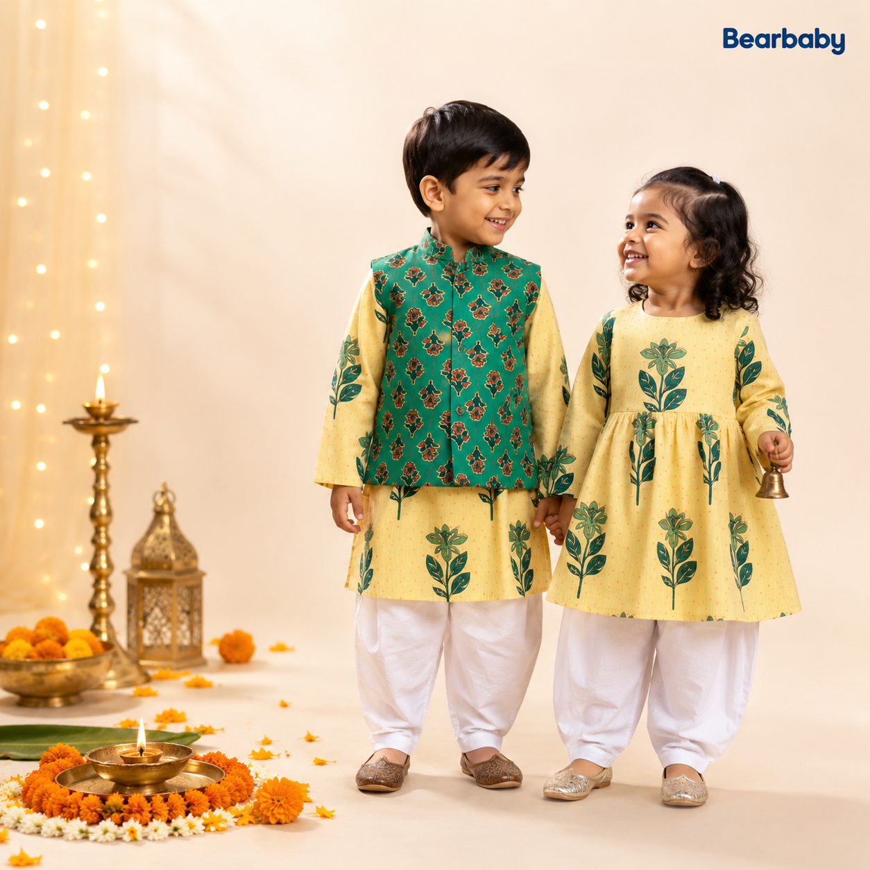 BOYS KURTA PJYAMA SHIBLING SET
