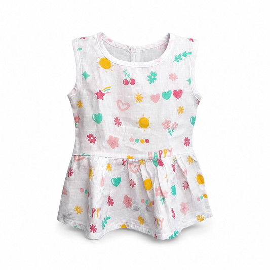 Cotton Baby Dress Pack 3 6M-12M | Assorted Prints