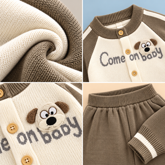 Bearbaby Baby Winter Outfit Set | Full Sleeve Top & Pants Set for Infants ---4
