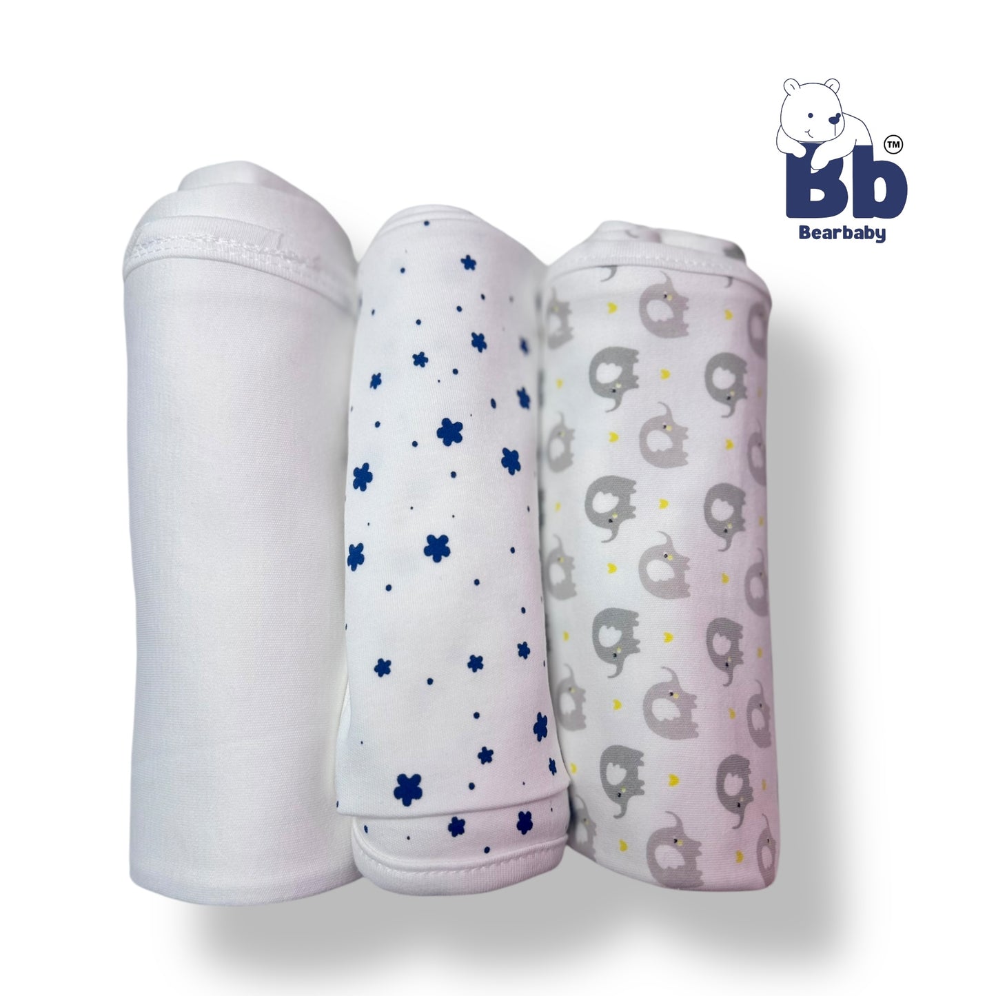 Baby Wrapper Cotton /All Season Baby Wrapper - PACK 3-Assorted Prints2