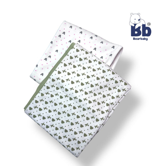 Baby Wrapper Cotton /All Season Baby Wrapper - PACK 2-Assorted Prints4