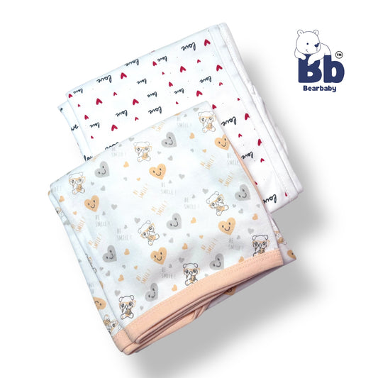 Baby Wrapper Cotton /All Season Baby Wrapper - PACK 2-Assorted Prints5