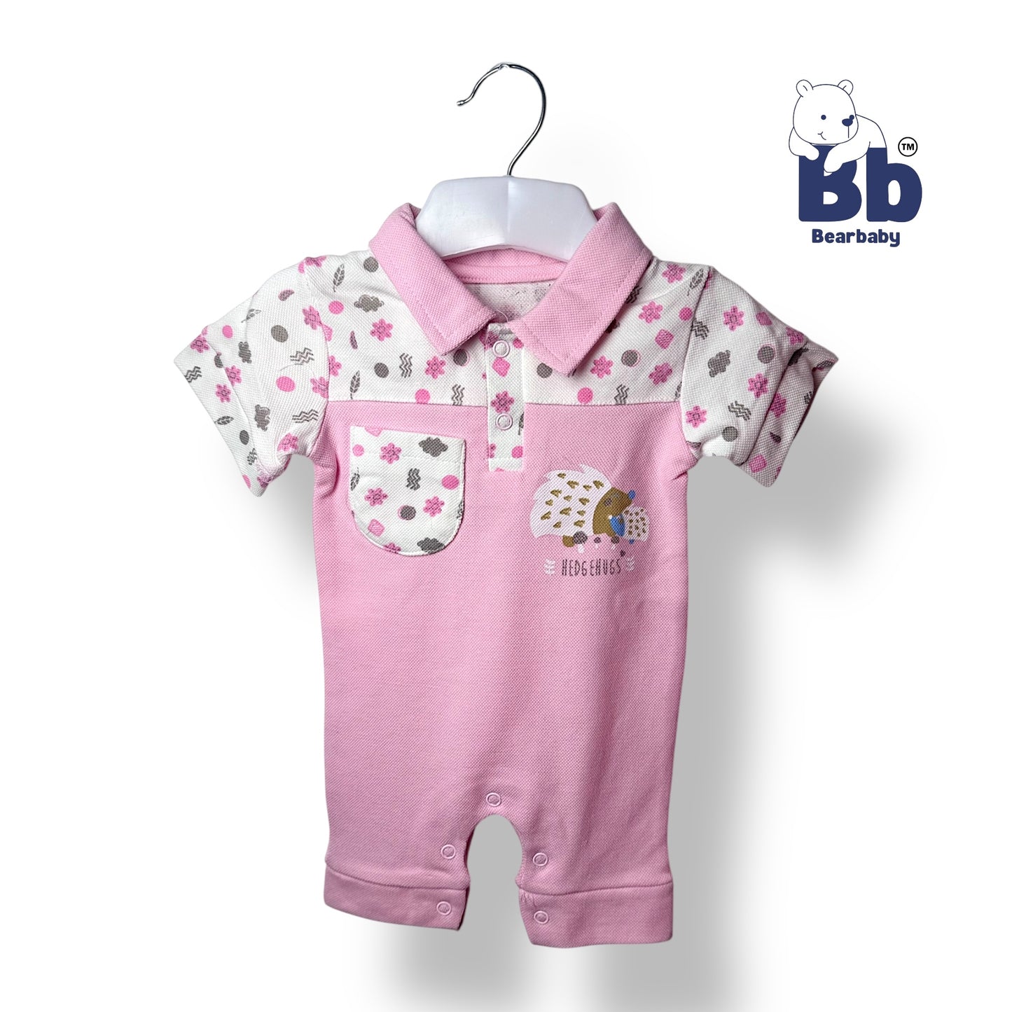Baby Cotton Jumpsuit-UniSex 3m-6m-Combo Pack of 3-Assorted Prints 2