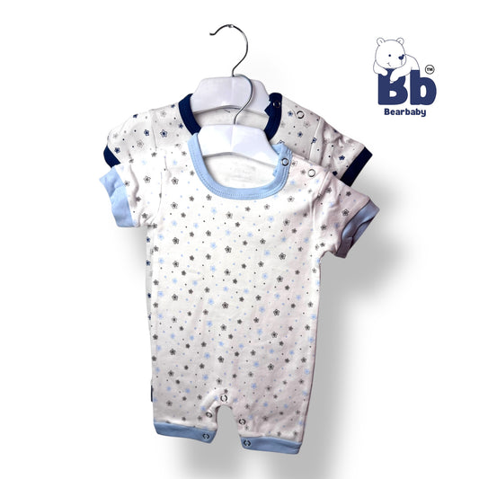 Baby Cotton Jumpsuit-UniSex 3m-6m-Combo Pack of 2-Assorted Prints 6