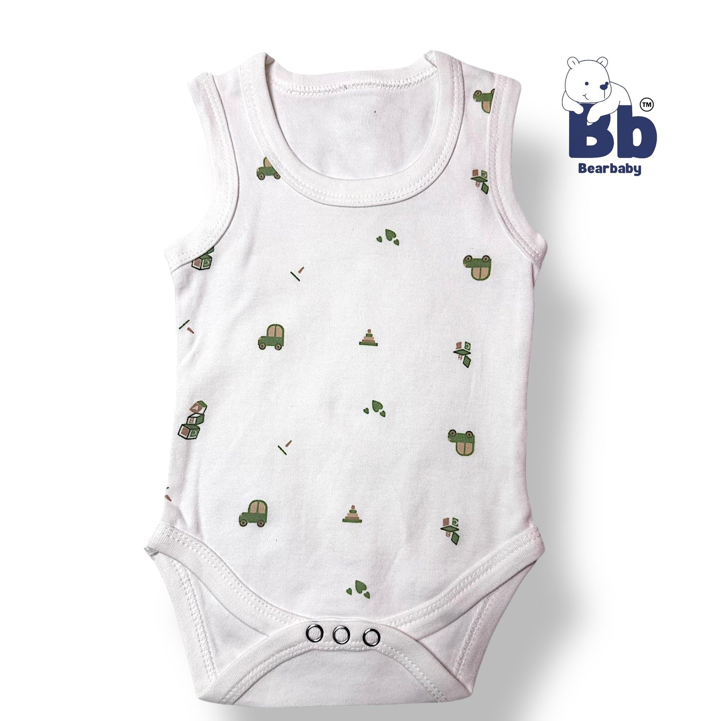 Combo Pack of 6 -Baby Cotton Roamper/UniSex 0m-3m-6-Assorted Prints-White shade 2