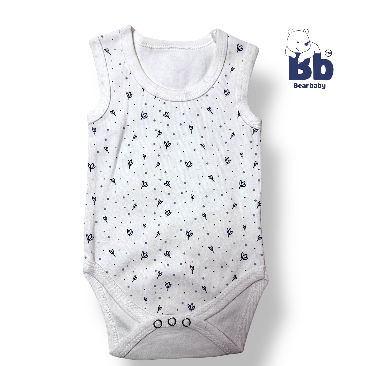 Combo Pack of 6 -Baby Cotton Roamper/UniSex 0m-3m-6-Assorted Prints-White shade 2