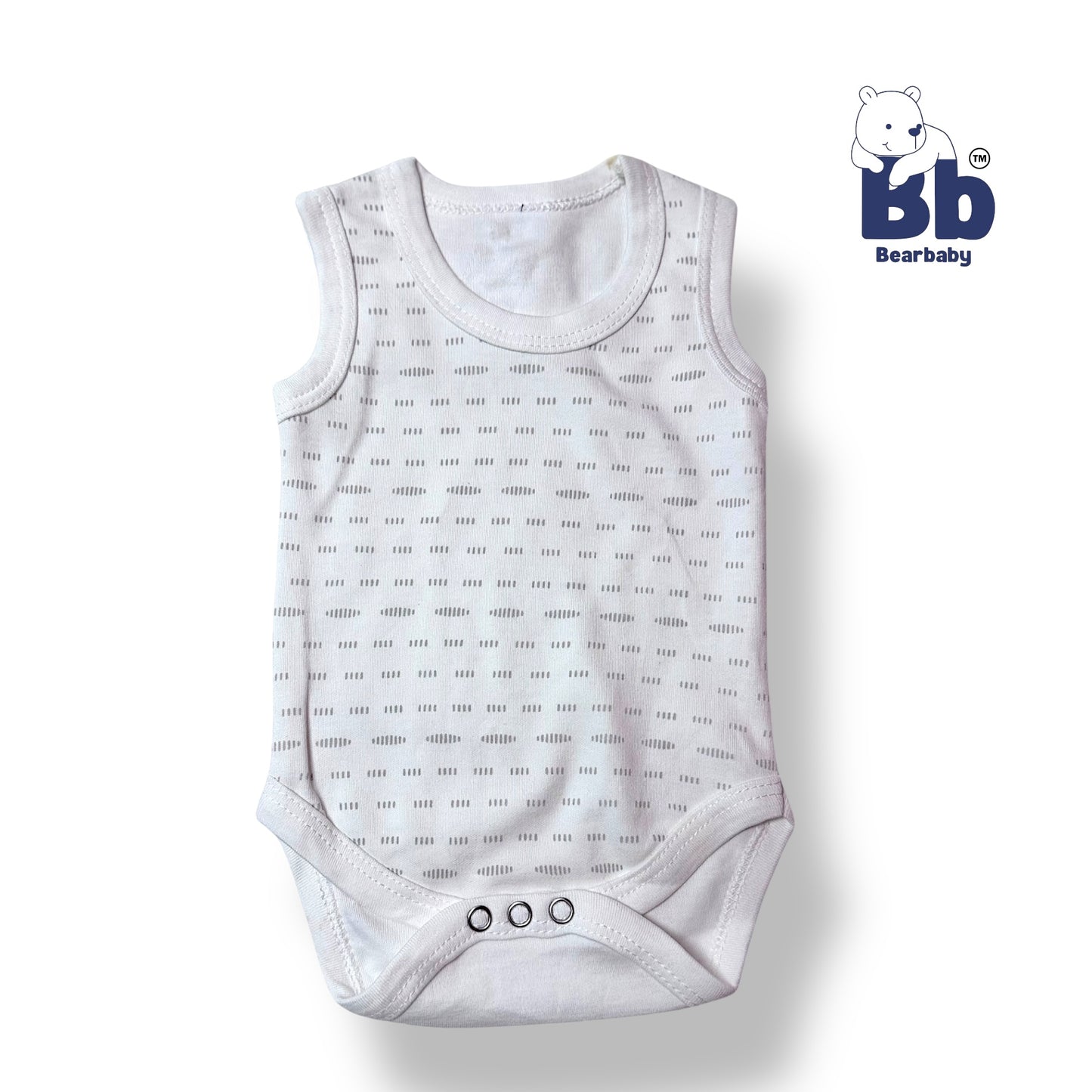 Bear baby Combo Pack of 6 -Baby Cotton Roamper/UniSex 0m-3m-6-Assorted Prints-White shade 4