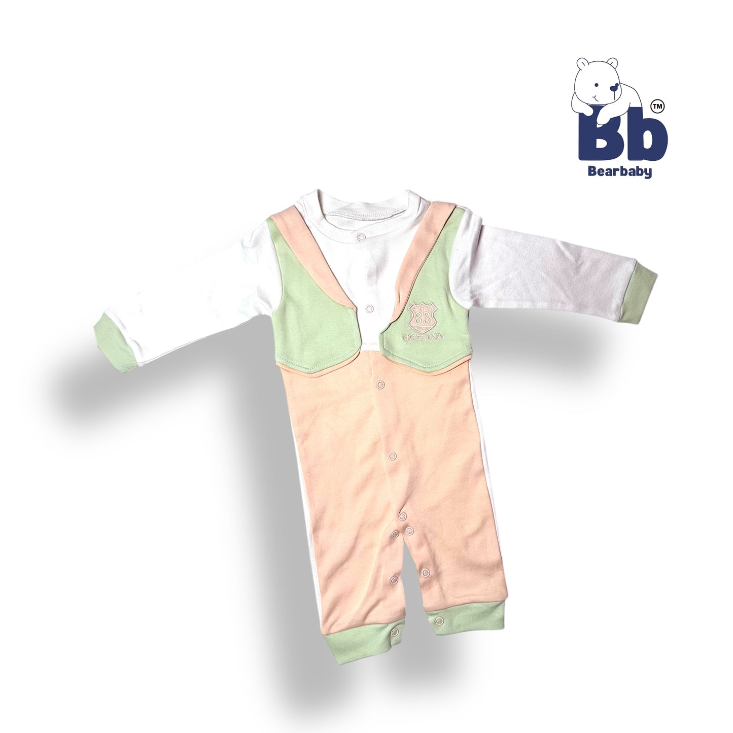 Baby Cotton Jumpsuit-UniSex 6m-9m-Combo Pack of 3-Assorted Prints 1