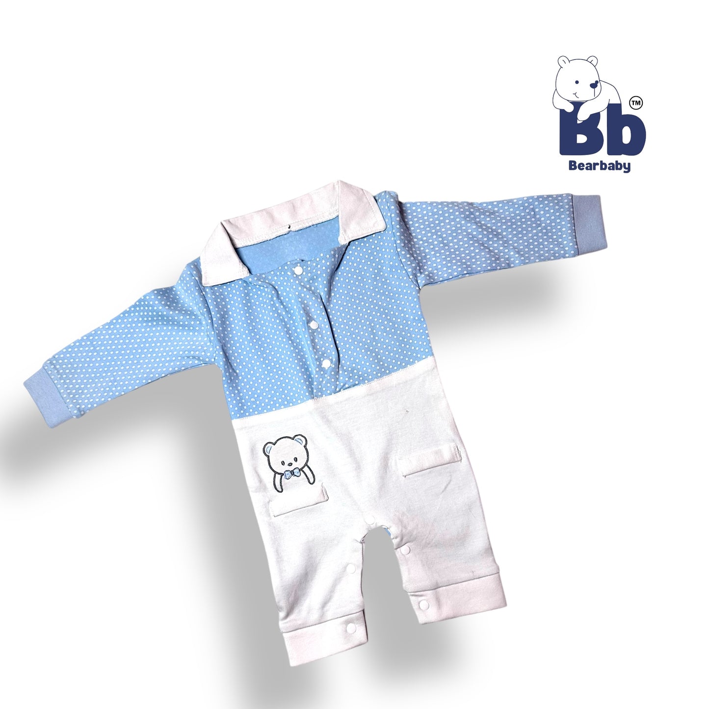 Baby Cotton Jumpsuit-UniSex 6m-9m-Combo Pack of 3-Assorted Prints 1