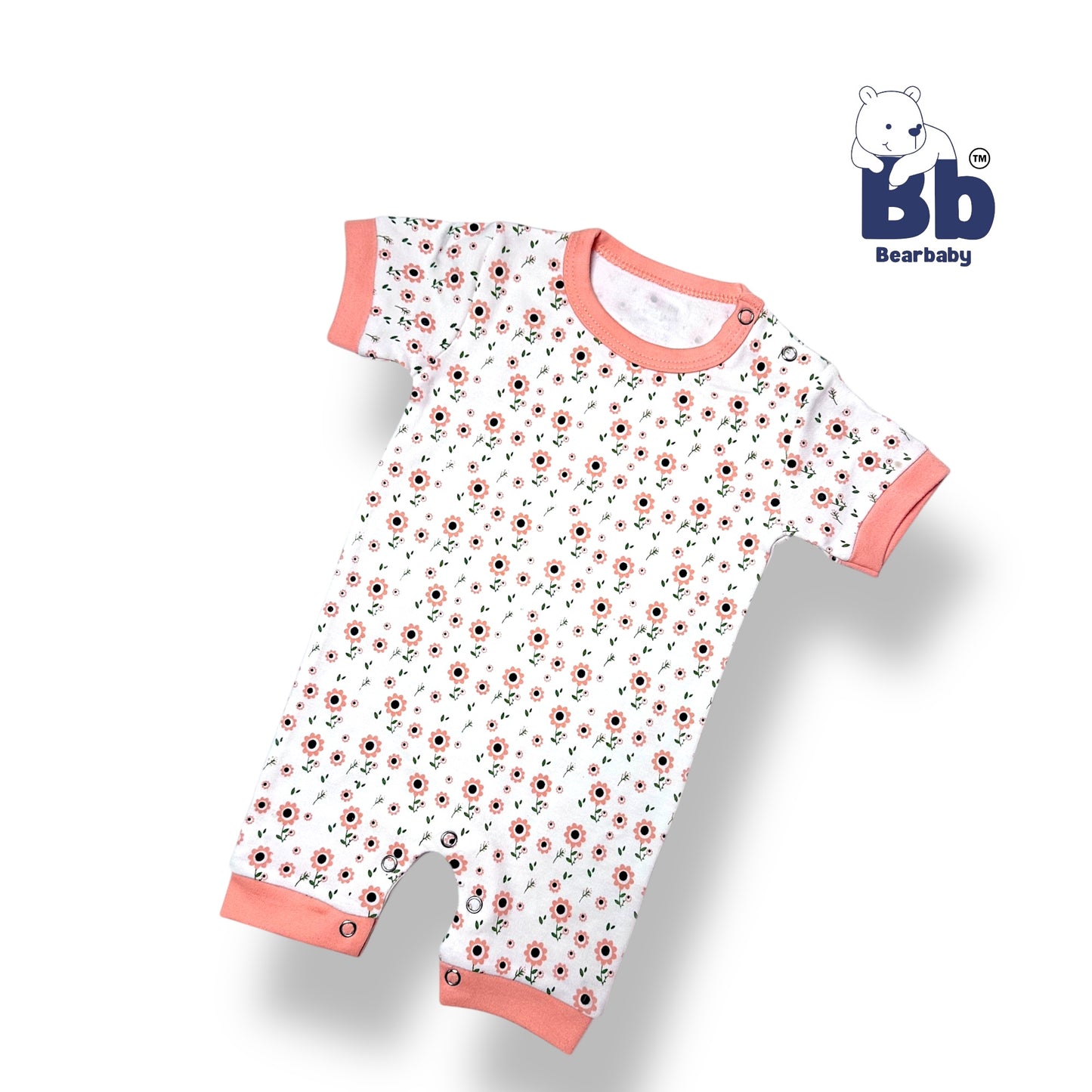 Baby Cotton Jumpsuit-UniSex 6m-9m-Combo Pack of 3-Assorted Prints 2