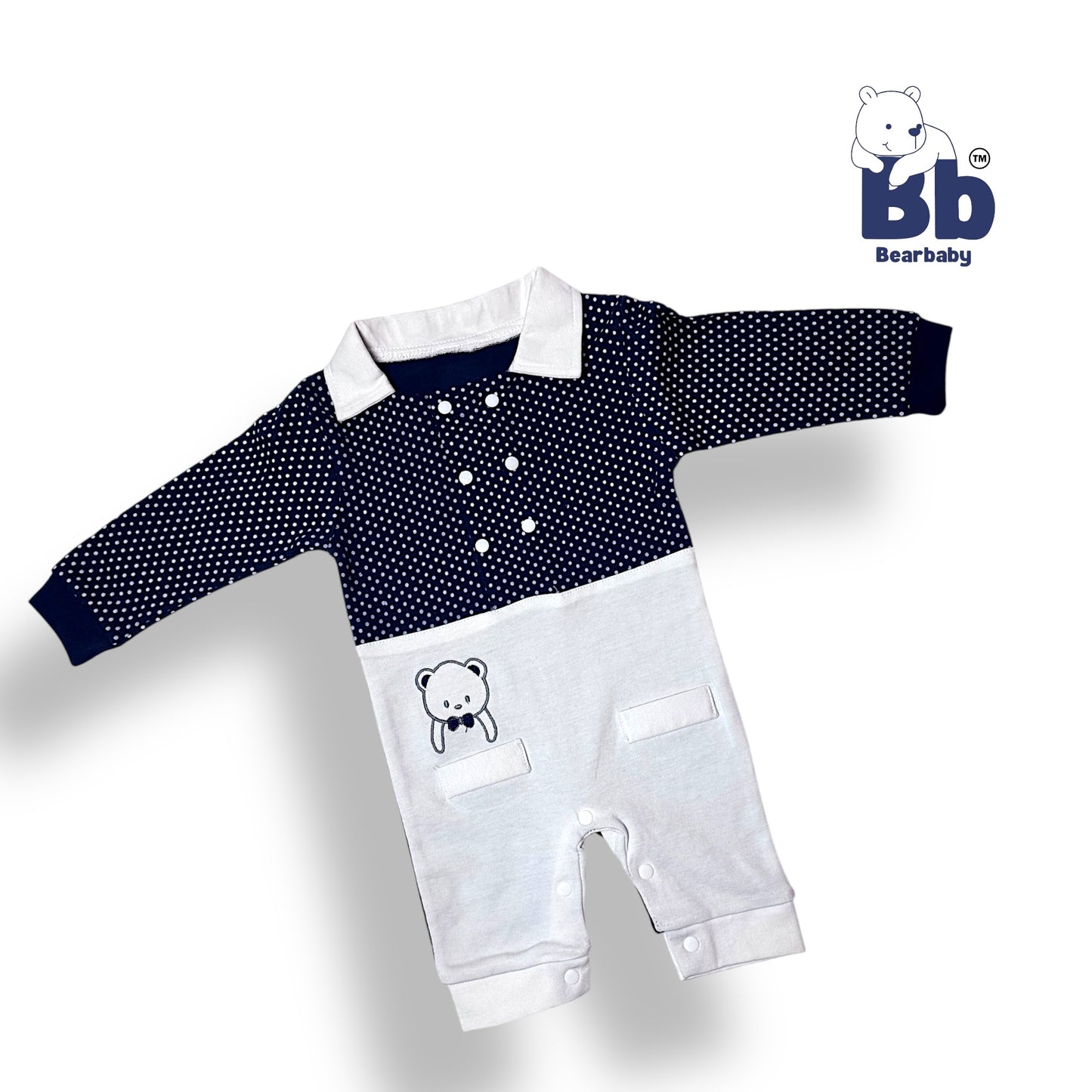 Baby Cotton Jumpsuit-UniSex 6m-9m-Combo Pack of 3-Assorted Prints 4
