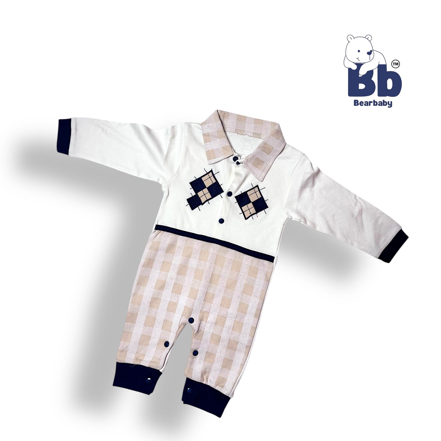Baby Cotton Jumpsuit-UniSex 6m-9m-Combo Pack of 3-Assorted Prints 4
