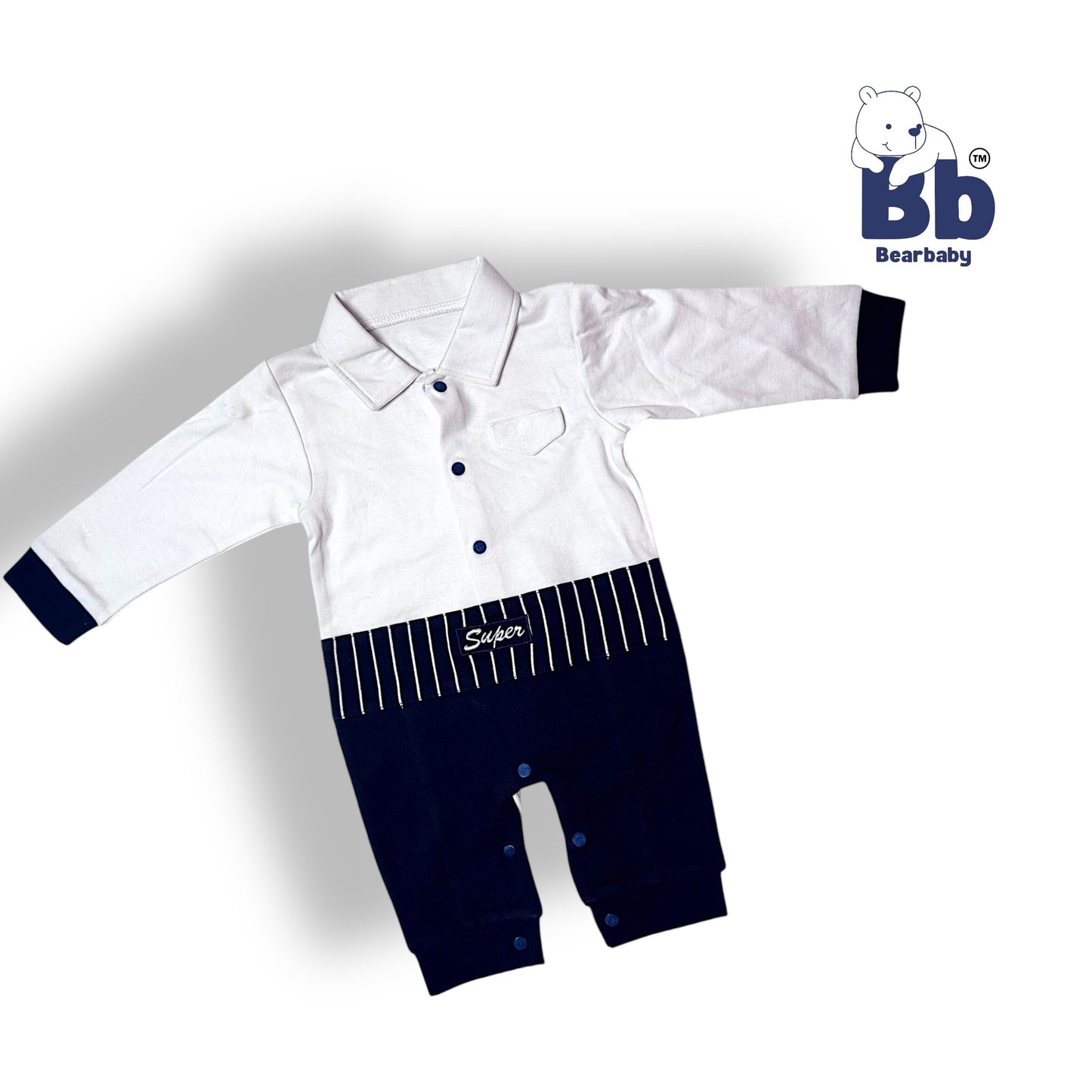 Baby Cotton Jumpsuit-UniSex 6m-9m-Combo Pack of 3-Assorted Prints 5