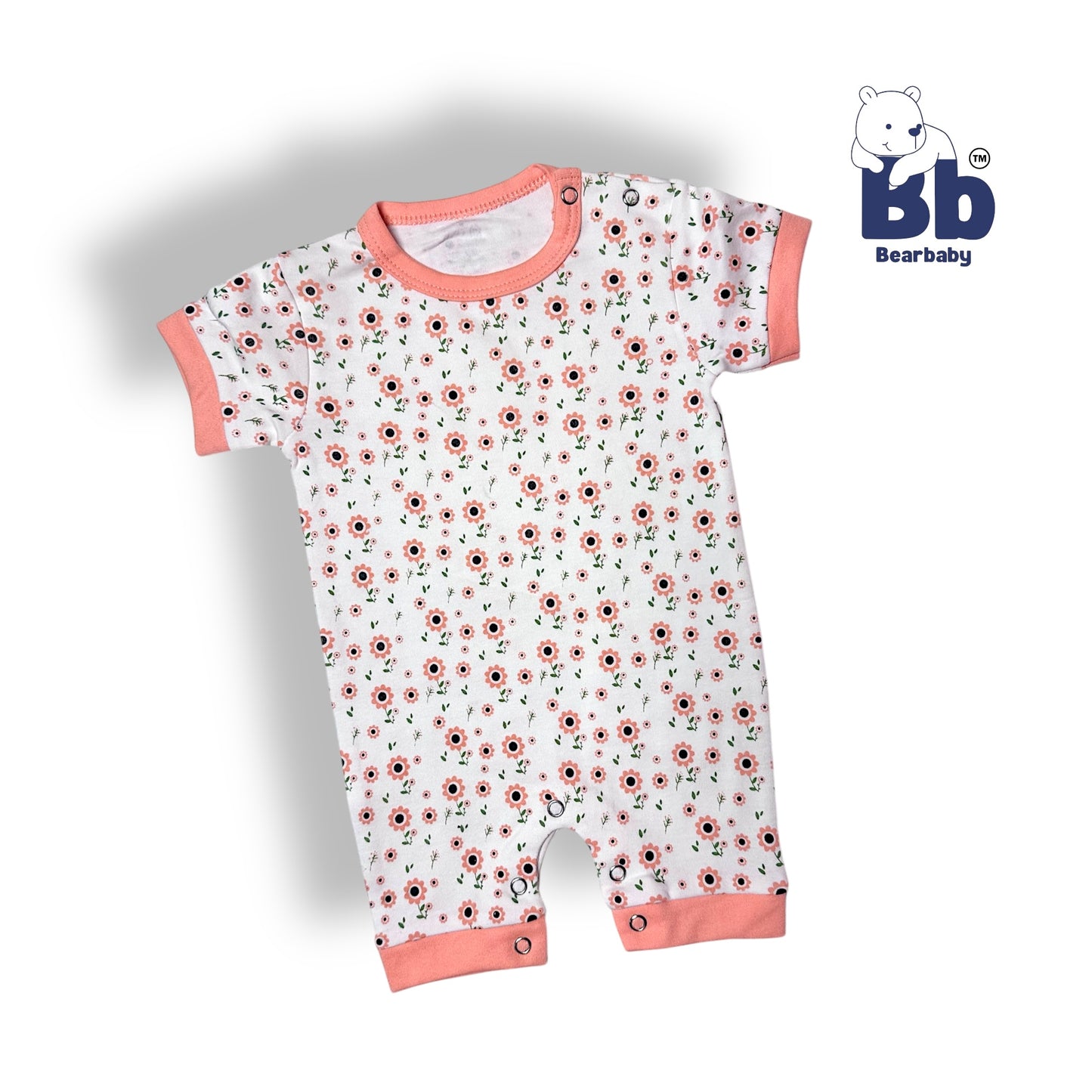 Baby Cotton Jumpsuit-UniSex 6m-9m-Combo Pack of 3-Assorted Prints 5