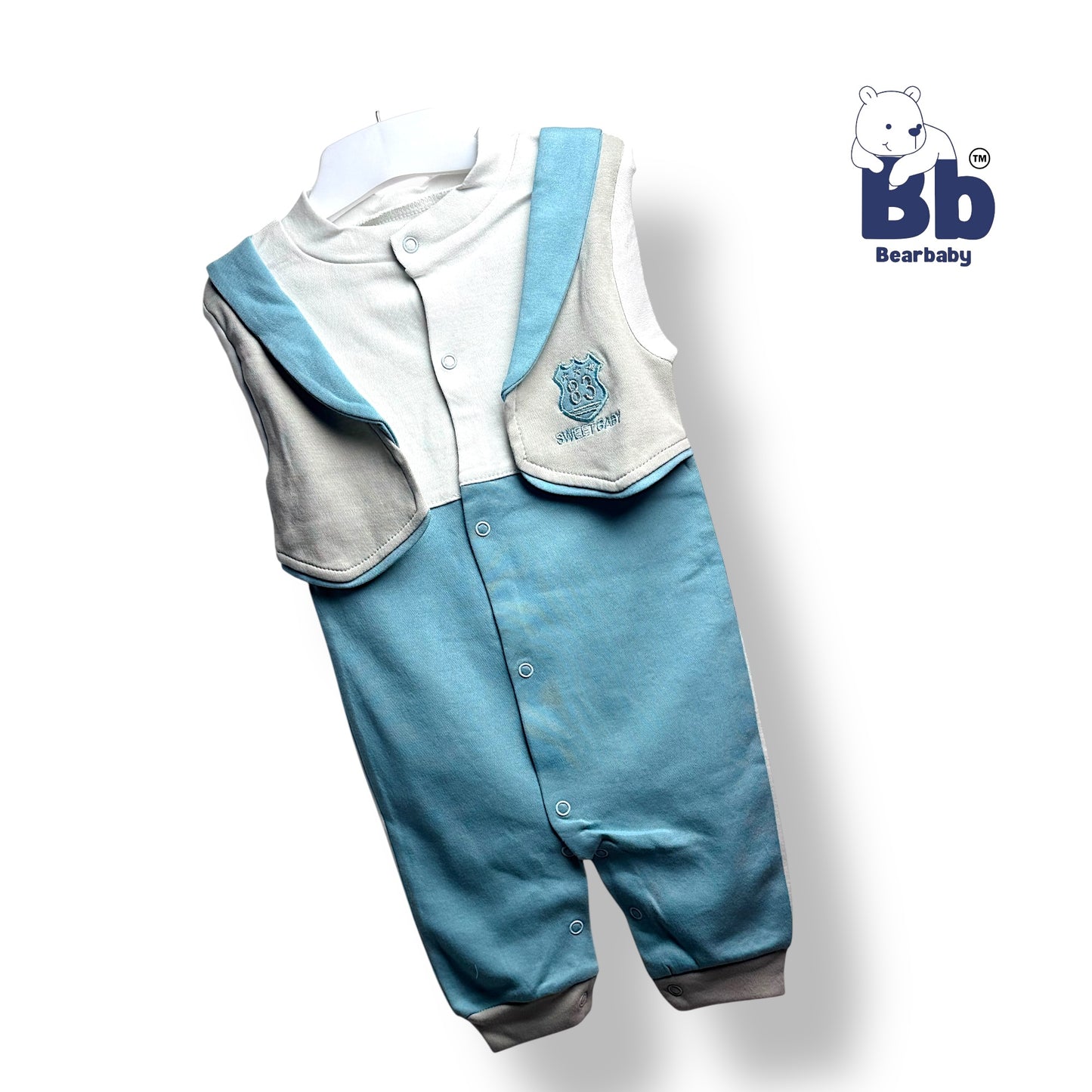 Baby Cotton Jumpsuit-UniSex 9m-12m-Combo Pack of 2-Assorted Prints 3