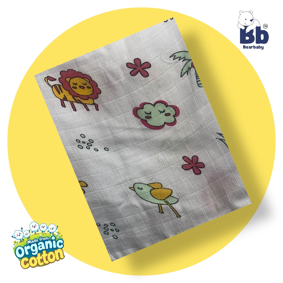 Baby Girl Organic Cotton Sleeveless Frock-Size6M-12M-Combo Pack of 3-Assorted Prints 3