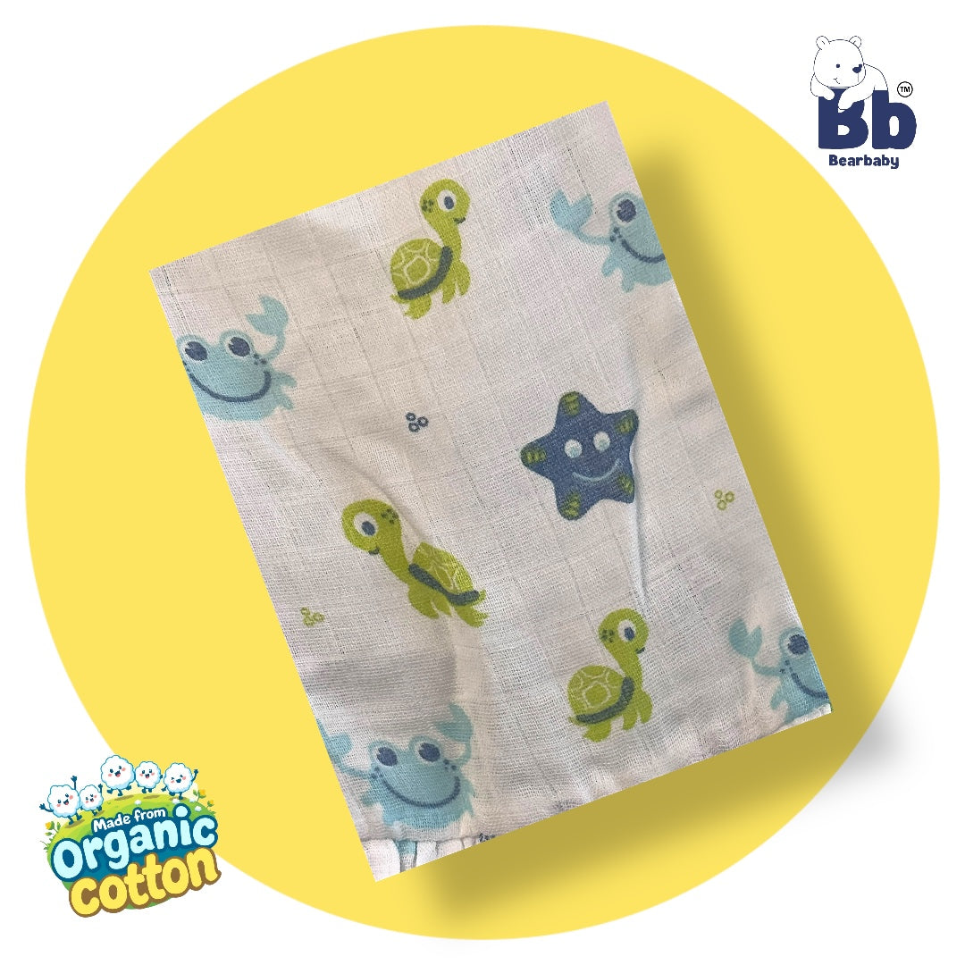 Baby Girl Organic Cotton Sleeveless Frock-Size6M-12M-Combo Pack of 2-Assorted Prints 2