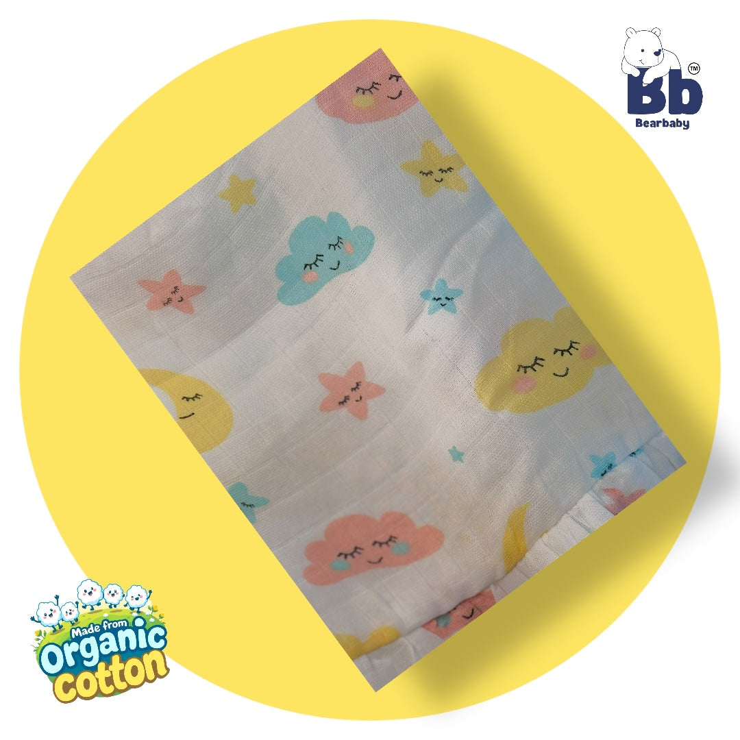 Baby Girl Organic Cotton Sleeveless Frock-Size6M-12M-Combo Pack of 2-Assorted Prints 5