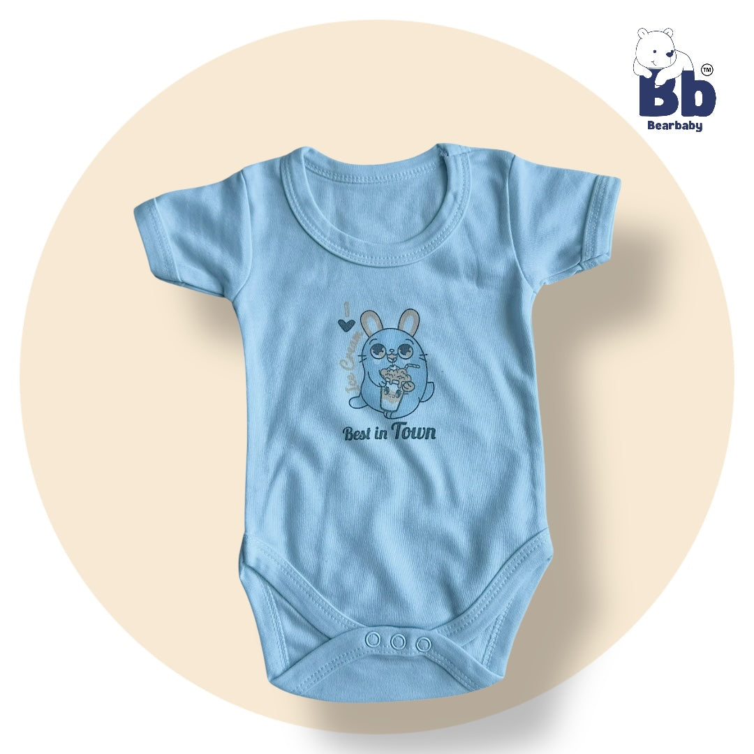 Baby Cotton Roamper Half Sleev/UniSex -Size 3M to 6M-Combo Pack Of 3-Multi Print