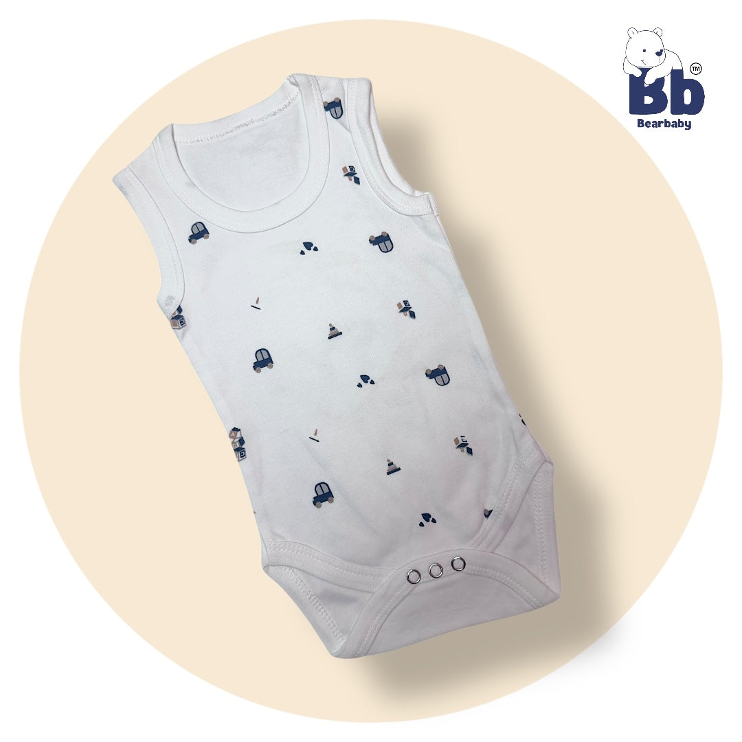 Baby Cotton Roamper Sleevless/UniSex -Size 6M to 9M-Combo Pack Of 3-Multi Print