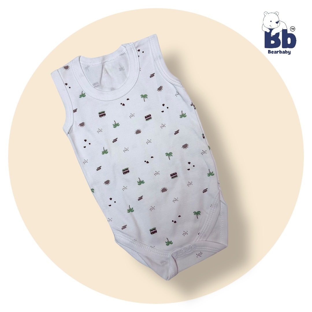 Baby Cotton Roamper Sleevless/UniSex -Size 6M to 9M-Combo Pack Of 3-Multi Print