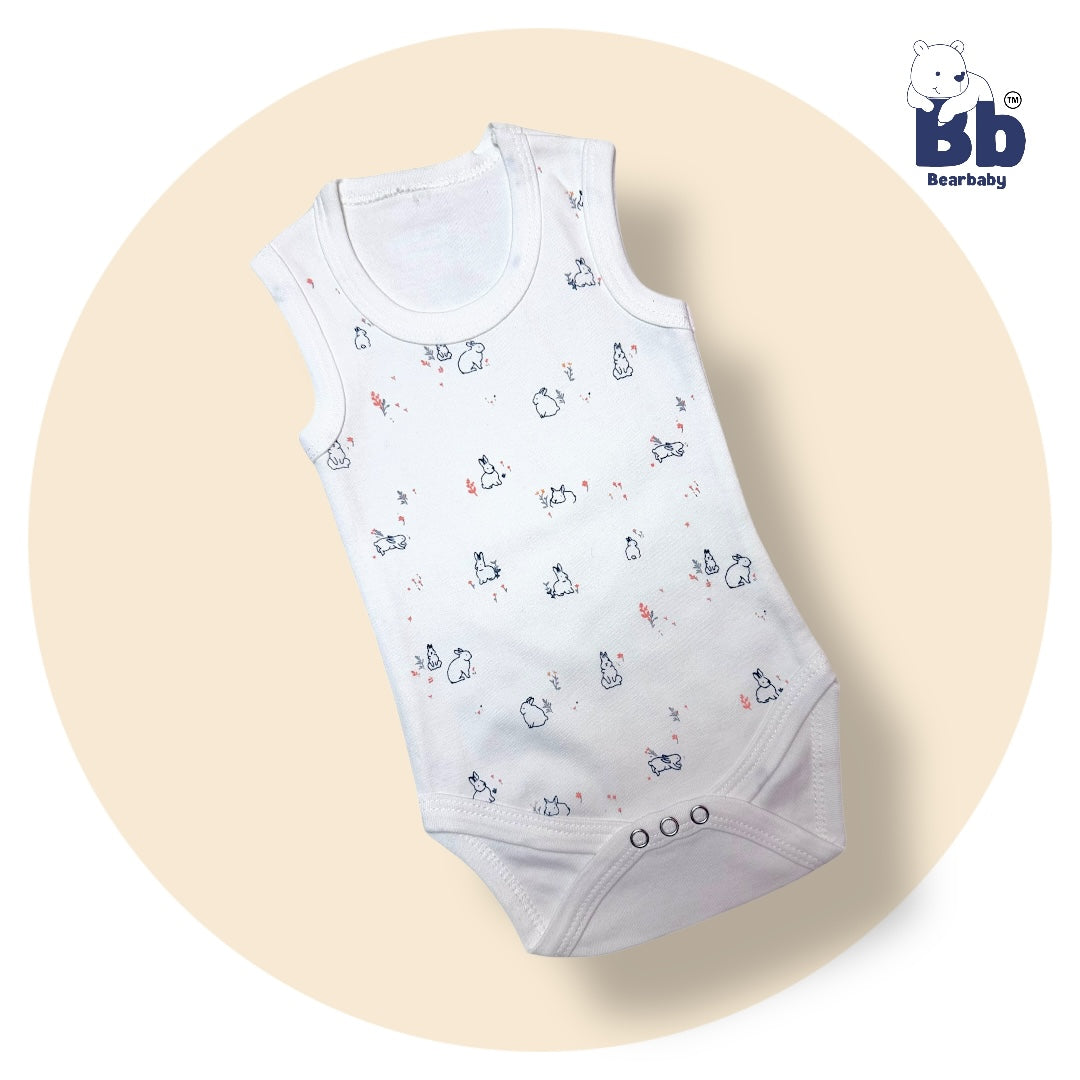 Baby Cotton Roamper Sleevless/UniSex -Size 6M to 9M-Combo Pack Of 5-Multi Print