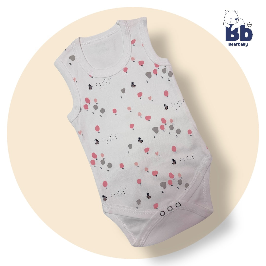 Baby Cotton Roamper Sleevless/UniSex -Size 6M to 9M-Combo Pack Of 5-Multi Print