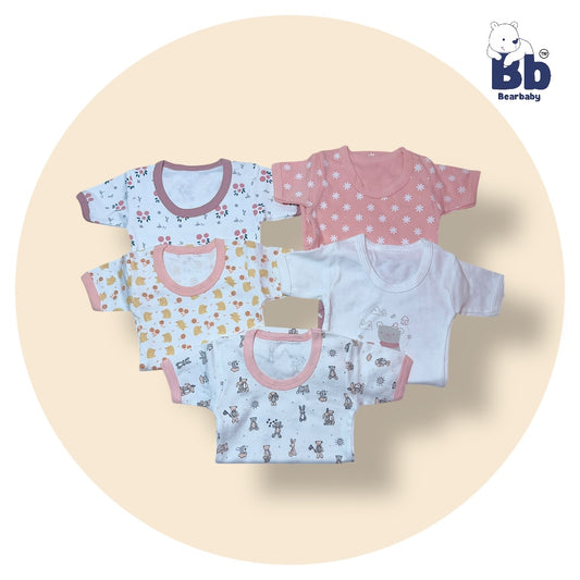 Baby Cotton Roamper Half Sleev/UniSex -Size 9M to 12M-Combo Pack Of 5-Multi Print