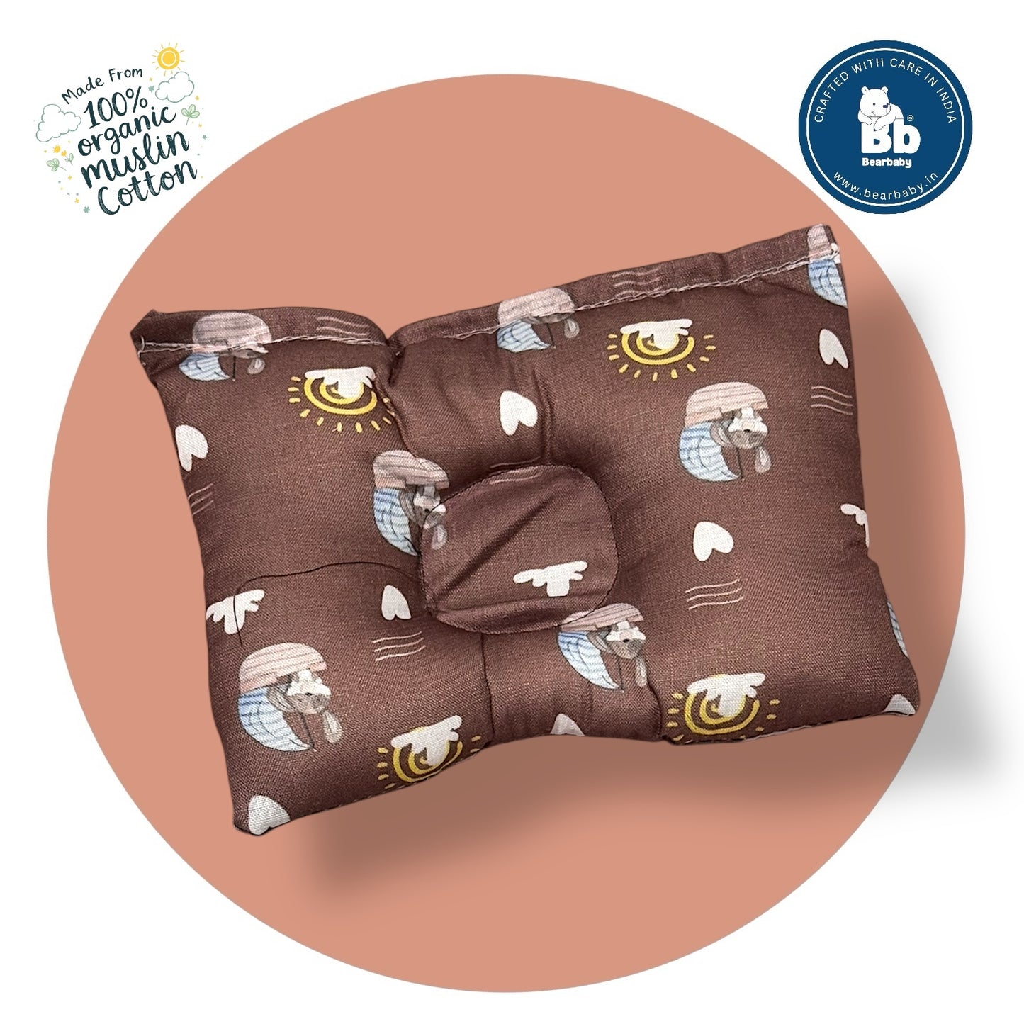 Baby Bed with Thick Mattress & Mosquito Net & Neck Pillowwith Zip Closure-Cute Pirates