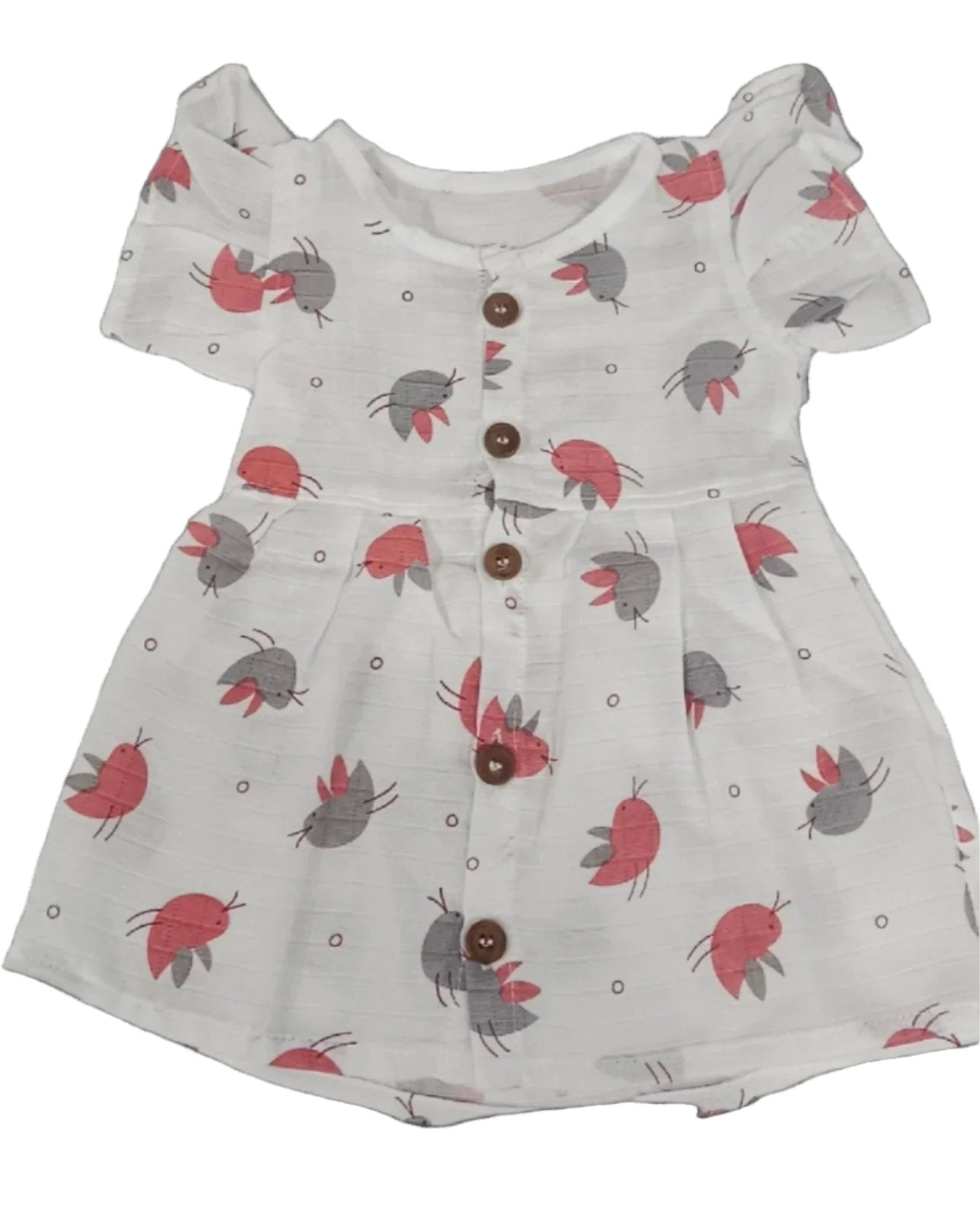 Little Apple Baby Girl Knee Length Muslin Cotton Frock for Special Occasion Skin Friendly Dresses |