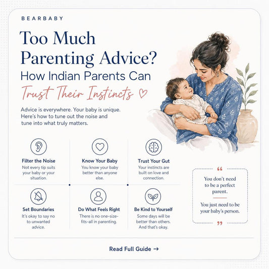 Feeling overwhelmed by parenting advice in India? Learn how to trust your instincts and navigate advice overload for confident parenting.