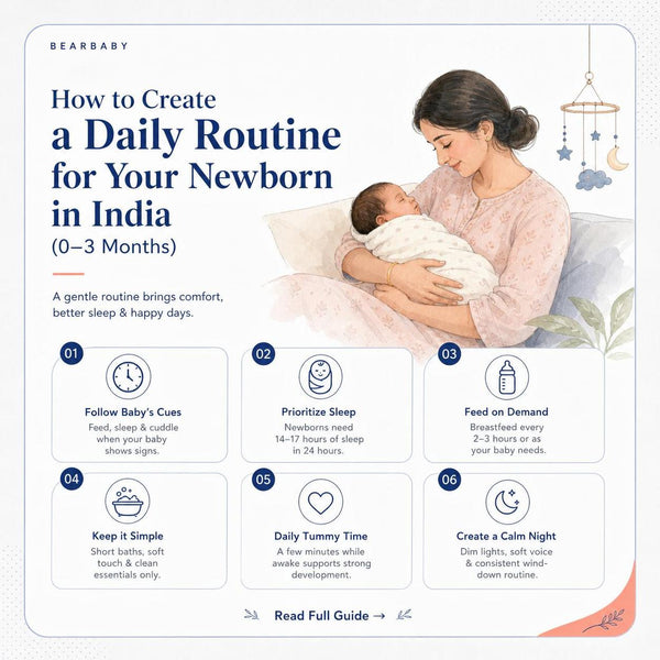 Newborn baby with mother, Daily routine for newborn, Gentle parenting tips
