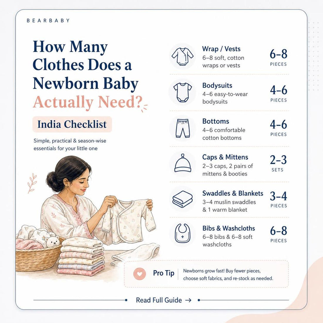Discover how many clothes does a newborn need in India with our practical checklist and insights for first-time parents. Get started today!