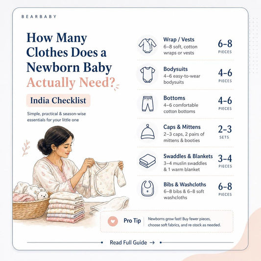 Discover how many clothes does a newborn need in India with our practical checklist and insights for first-time parents. Get started today!
