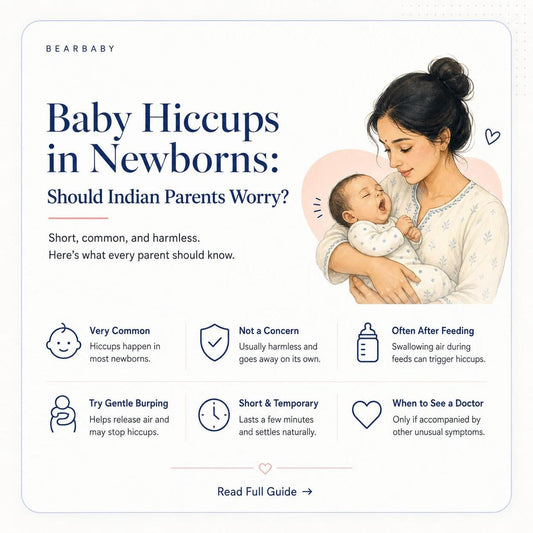 Newborn hiccups are common in infants. Learn whether Indian parents should worry, what causes them, and effective remedies.