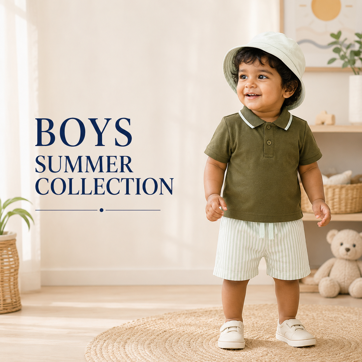 Boys Summer Collection | Premium Cotton Kids Summer Wear | Bearbaby