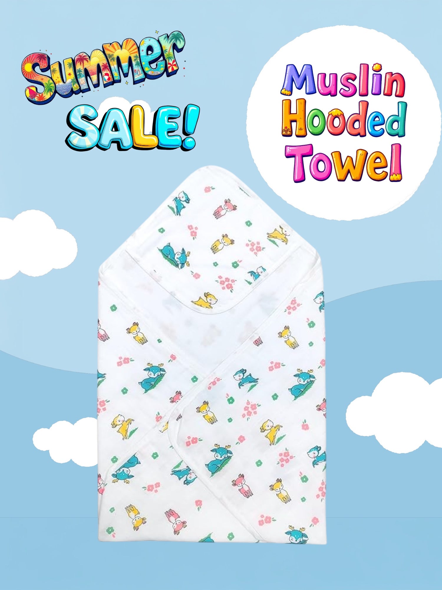 Muslin Hooded Towel