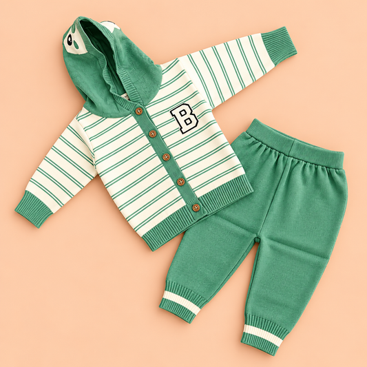 Bearbaby Baby Striped Outfit Set | Full Sleeve Top & Pants Set for Infants ---2