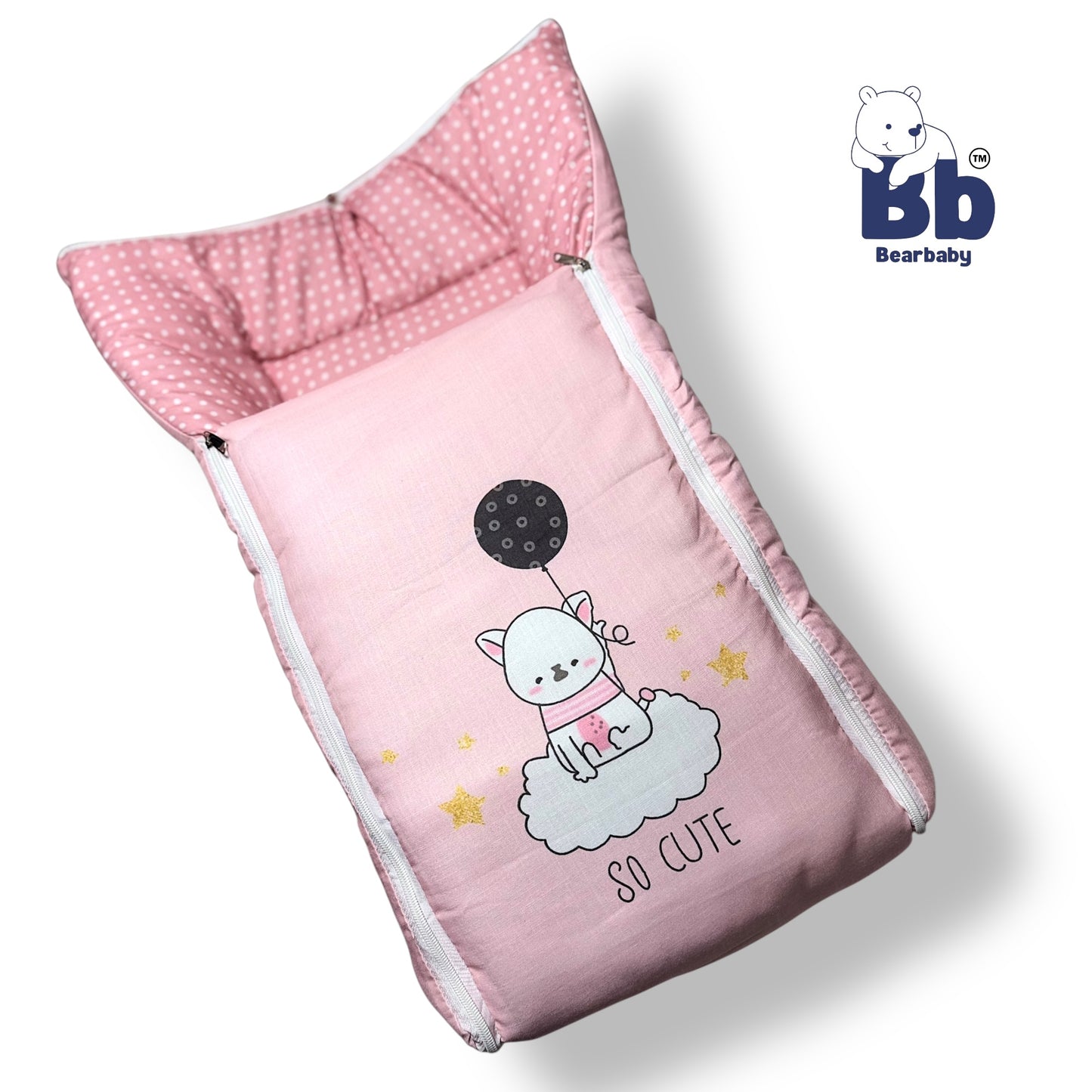 3 in 1 Baby Bed Sleeping Bag & Carry Nest Infant Portable Bassinet for Baby Carrying-So cute