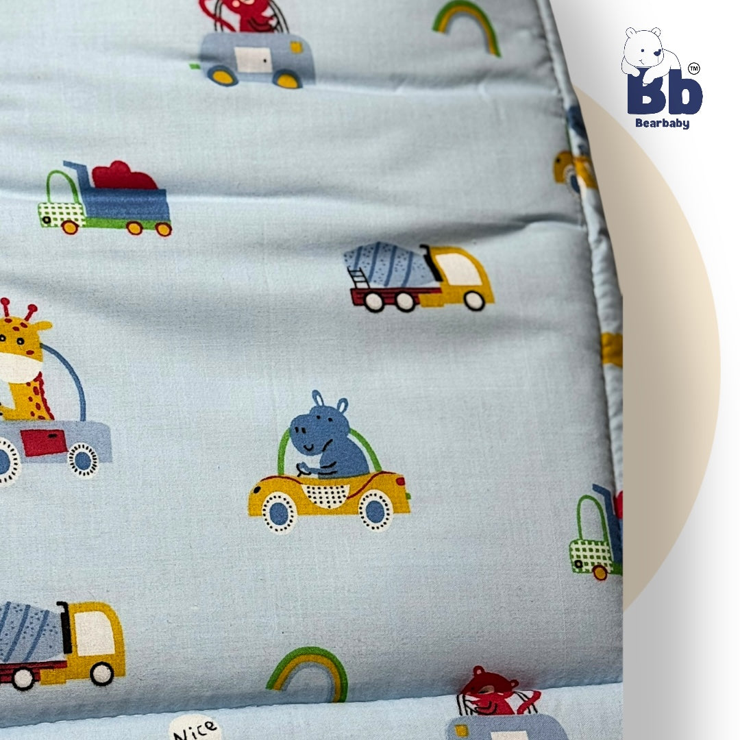3 in 1 Baby Bed Sleeping Bag & Carry Nest Infant Portable Bassinet for Baby Carrying-Animal Print