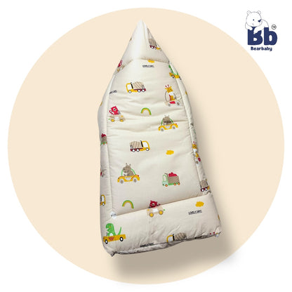 3 in 1 Baby Bed Sleeping Bag & Carry Nest Infant Portable Bassinet for Baby Carrying-Animal Print