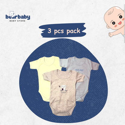Baby Cotton Roamper Half Sleev/UniSex -Size 9M to 12M-Combo Pack Of 3-Multi Print