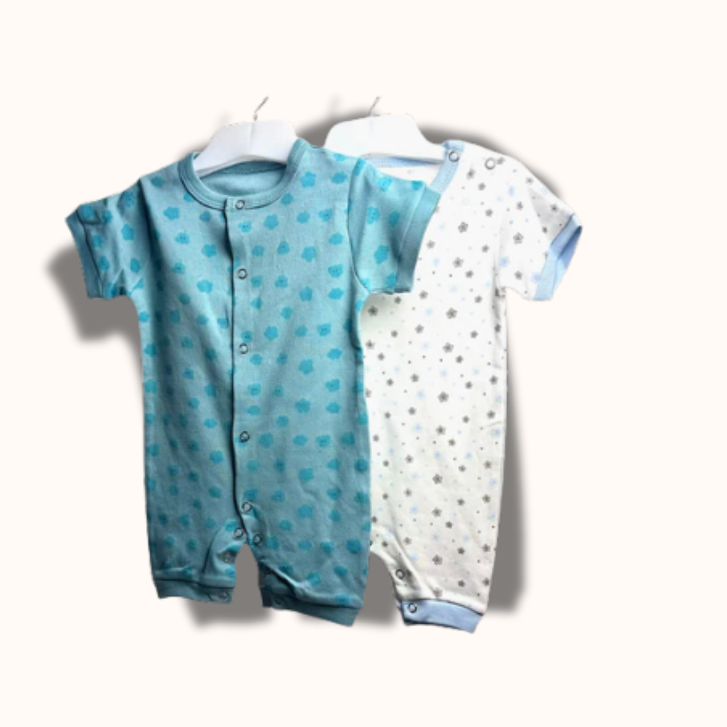 Baby Cotton Jumpsuit-UniSex 9m-12m-Combo Pack of 2-Assorted Prints 2