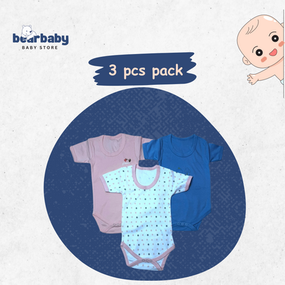 Baby Cotton Roamper Half Sleev/UniSex -Size 9M to 12M-Combo Pack Of 3-Multi Print